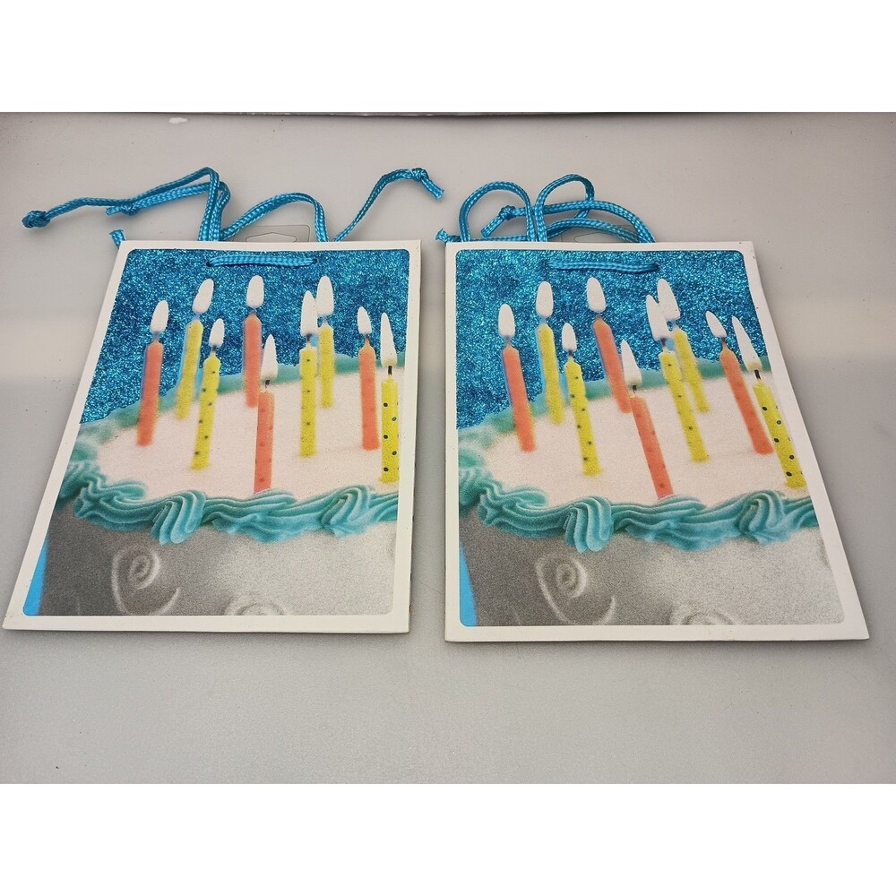 American Greetings Birthday Cake Themed Gift Bags With Handles